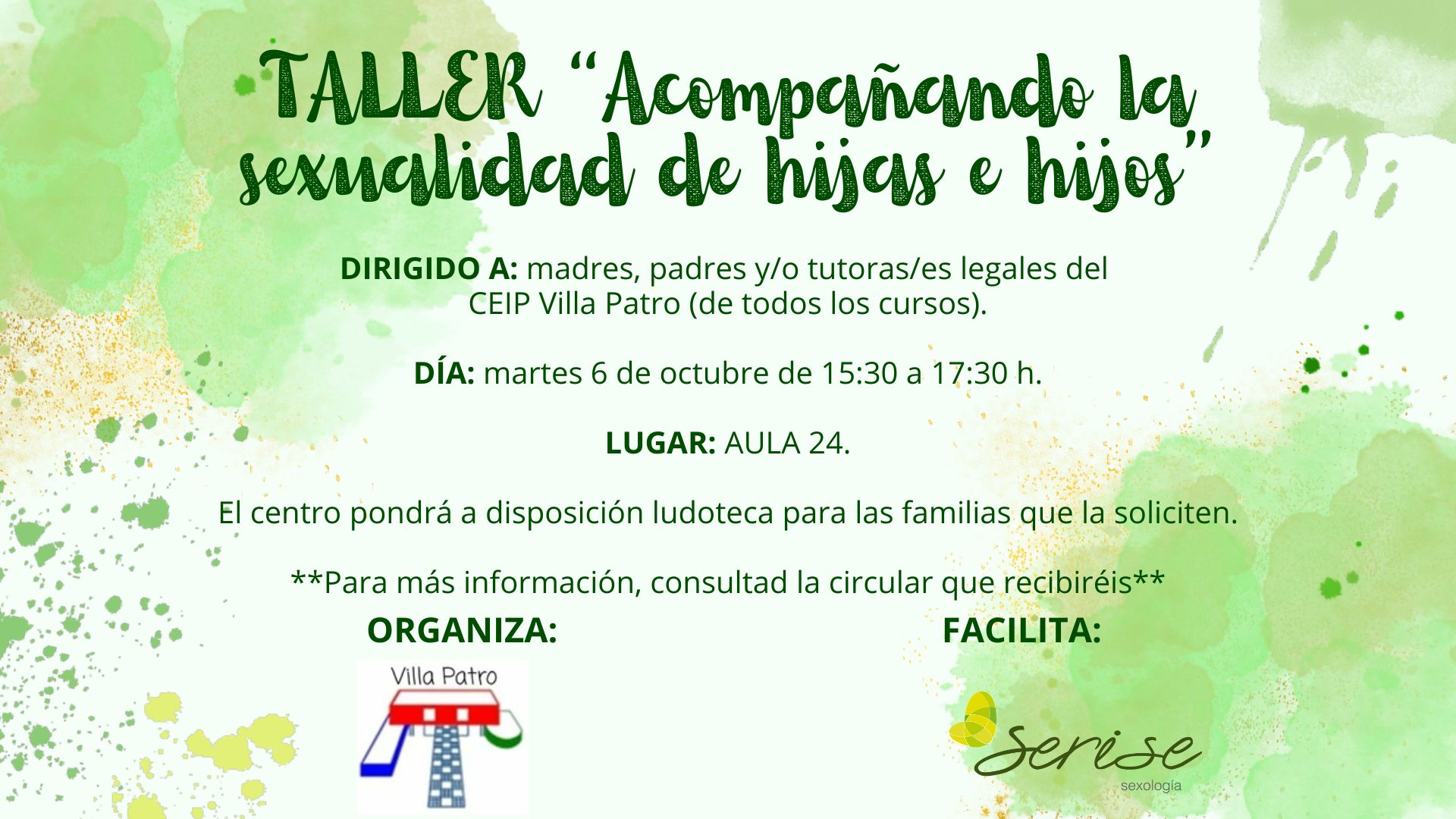 Taller "Acompañando la sexualidad de hijas e hijos"